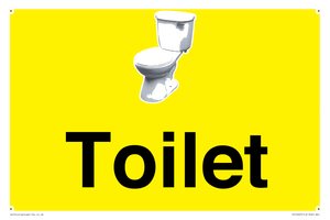 Toilet Sign Dementia Friendly Yellow